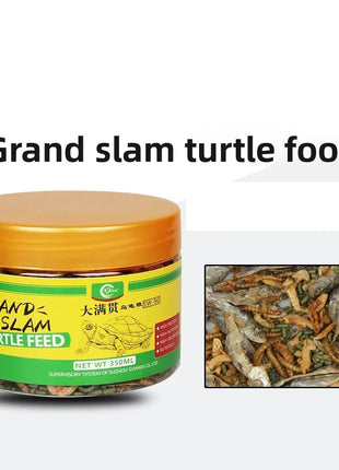 SW Grand Slam Turtle Food - with Dried Shrimp for Red-Eared Sliders, Semi-Aquatic Turtles & Hatchlings (350ml/750ml) - Riparo82