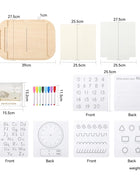 Tavolo sensoriale ottico in legno per bambini Montessori utilizzato per giochi da tavolo sensoriali Regalo di giocattoli per l'ortografia di numeri e lettere - riparo82