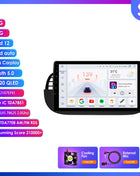 4G 8Core Android Car radio GPS Stereo For Fiat 500 2007-2014 Multimedia Video player 2DIN Autoradio DSP Carplay 7862 Head Unit