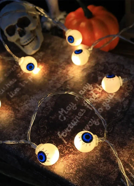 1pc Halloween String Lights Battery Powered Halloween Indoor Outdoor Lighting For Home Bedroom Birthday Party Theme Party - Riparo82