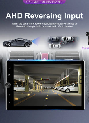 Podofo 10.4" Vertical Rotatable Screen Android Car Radio 1 Din 2+64G Wireless Carplay Android Auto GPS 1Din Multimedia Autoradio - Riparo82