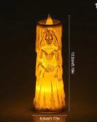 Halloween Horror Ghost Bride Groom LED Candle Electronic Light Halloween Skeleton Lamp Party Decoration Flameless Night Lights - Riparo82