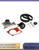 K9K OM608 OM607 Cinghia dentata del motore e kit pompa acqua adatto 1,5 L Diesel 08-24 per DACIA INFINITI MERCEDES-BENZ NISSAN RENAULT 1.5L