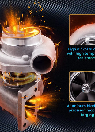 GT3076R GT3037 GT30 T3 4-BOLT Flange 500HP Turbo Charger 0.6 A/R 0.82 Turbine  universal Turbo Charger 500BHP Water Cold