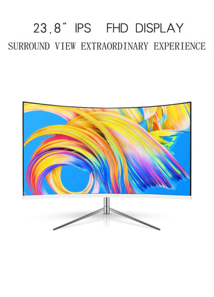 49 - 24 Inch Frameless Curved Screen 144HZ PC Computer  For Home Gaming Inbuild Mic Lcd Screens - Riparo82