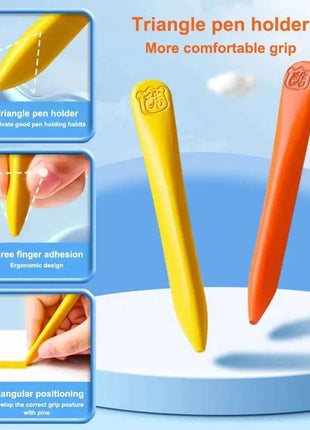 12/24/36/48Colors Plastic Plastic Crayon 12/24/36/48Colors Not Dirty Hands Colored Crayon Washable Erasable Wax Pencil Students