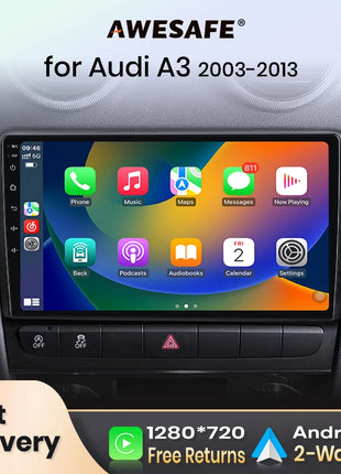 AWESAFE PX9 Car Radio Autoradio for Audi A3 8P 2003 - 2013 Wireless Carplay Screen Android Auto Stereo GPS France - Riparo82
