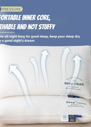 Neck Pillow Help Sleep And Protect The Neck Cervical Orthopedic Household Soybean Fiber SPA Massage Pillow For Sleeping New - Riparo82