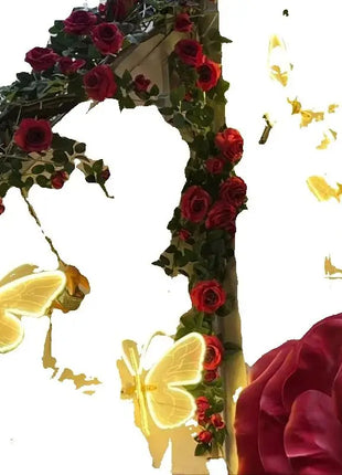 Farfalle a LED per matrimoni, apertura e chiusura automatica, ali luminose realistiche, arredamento perfetto per feste e Natale - riparo82