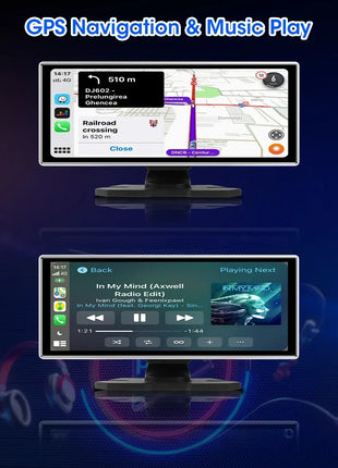 11.26 inch Dash Cam 4K Car DVR Wireless Carplay & Android Auto GPS Navigation Video Recorder Dashboard Dual Lens Wifi FM AUX - Riparo82