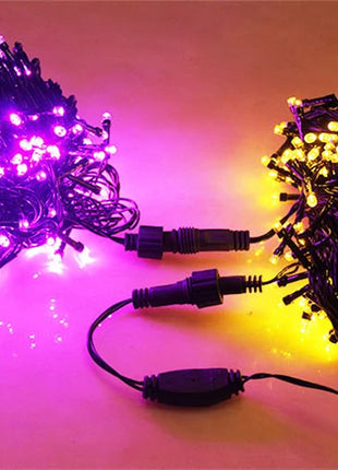 20M/Rotolo 200LED Esterno LED String Fata Luce Impermeabile Cavo Nero Spina UE Ghirlanda Lampada Natale Patio Decorazione del Giardino illuminazione - riparo82