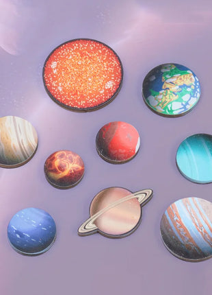 Nuovi giocattoli in legno Montessori Otto pianeti Puzzle Terra Sole Sistema solare Pianeti Pianeti Cognizione Giocattoli educativi Regali per bambini - riparo82