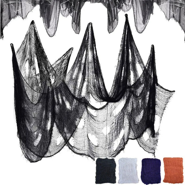 Halloween Gauze Black Spaghetti Color Ghost Festival Decoration Halloween Party Home Scene Decoration Horror House Horror Props