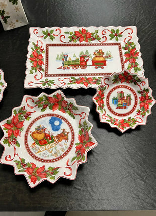 Vendita calda tedesca V Bao Stoviglie Natale Piatto da pranzo europeo Piatto da insalata Ciotola per zuppa - riparo82