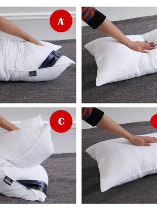 Sleeping Pillows for bedroom double top bed stuffed Hotel Five-star viscoelastic soft orthopedic pillow 48*74 extension Cushion - Riparo82