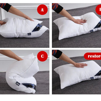 Sleeping Pillows for bedroom double top bed stuffed Hotel Five-star viscoelastic soft orthopedic pillow 48*74 extension Cushion