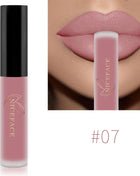 NICEFACE Nude Liquid Lipstick Ultra Matte Velvet Long Lasting Women Beauty Red Nonstick Cup Waterproof Lip Gloss Lips Cosmetics - Riparo82