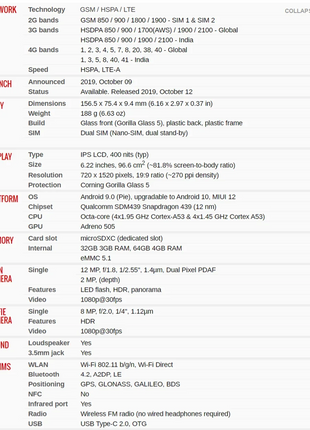 Original Xiaomi Redmi 8 4GB 64GB Smartphone 4700 mAh Dual SIM 6.22'' 12MP+2MP+8MP Snapdragon 439 Octa-Core 4G LTE Mobile Phone - Riparo82