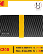 Kodak X200 SSD portatile 2TB 1TB USB 3.1 tipo C disco rigido esterno 512GB 256GB unità a stato solido per PS4 Laptop Macbook PC