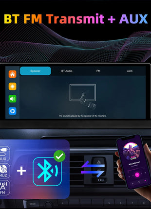 10.26" 4K Dash Cam Carplay Android Auto GPS 5G WIFI FM BT Car Dvr 350 ° Rotation Dual Lens Dashcam Truck Camera Drive Recorder - Riparo82