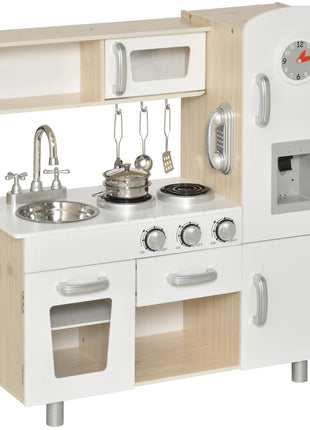 Cucina giocattolo Homcom con contenitori multipli per +3 anni 74X30X81 cm - riparo82