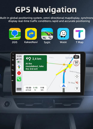 Hikity Wireless CarPlay Android Auto Car Radio For Toyota RAV4 2001-2006 BT Multimedia Player GPS WiFi Head Unit 2din autoradio - Riparo82