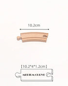 Nuovi tipi di parti di cingoli in legno Pista ferroviaria in legno di faggio Accessori per giocattoli adatti a tutte le marche Piste in legno Giocattoli per regali per bambini - riparo82