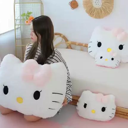 Cute Hello Kitty Pillow For Sleeping Girls Big Headboard Cushion Bed Cushion Dormitory Student Backrest Cushion Practical Gift