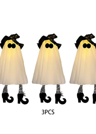 Halloween LED Light Up Witch Ghost for Halloween Party Home Indoor Outdoor Yard Decoration Scary Hanging Ornaments Gift - Riparo82