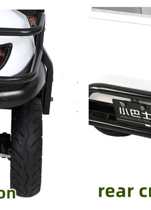 Mini Autobus Elettrico 2-4 Posti con Tetto - Scooter Turistico Doppia Fila - riparo82