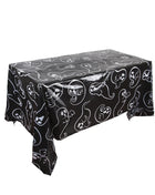 Halloween Decoration Tablecloth,Disposable Pumpkin Spider Web Bat Plastic Table Cover,Halloween Party Home Table Decor - Riparo82