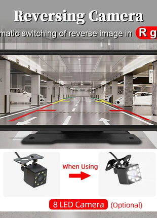 10.26"  Car Mirror Radio Multimedia Video Player Universal Wireless Carplay Android Auto Screen With Bluetooth AUX USB - Riparo82