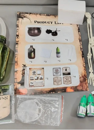 Halloween Decoration Room Decoration Magic Floating Bottle Wizard Bowl Diffuser Spooky Ghost Props Indoor Home Bar Decor - Riparo82