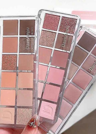 12-Color Eyeshadow Palette - Velvety Smooth, Long-Wearing Matte Shades for Everyday Wear