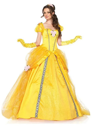Disney Movie La Bella e la Bestia Cosplay Belle Principessa Abito per adulti Halloween Carnevale Festa Ballo Costumi da donna Regalo di Natale per donna