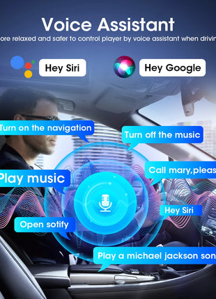 10/11.26" Wireless Carplay Screen for Car,4K Dash Cam HD Car DVR,Android Auto GPS Navigation Video Recorder,1080P Camera,FM,WIFI - Riparo82