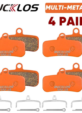 BUCKLOS Pastiglie freno a disco idraulico per bicicletta per M9120 Pastiglie freno metalliche Pastiglie freno per mountain bike da strada in metallo adatte D02S H03A N03A