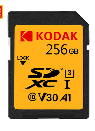 Schede SD KODAK per fotocamera 100 MB/s scheda di memoria ad alta velocità 256GB 128GB 64GB SDXC C10 A1 U3 V30 UHS-I sdcard per 4K HD SLR DV