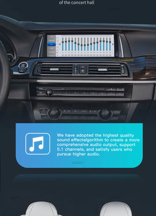 Uckazy 8 Core Wireless Carplay AutoRadio Android 14 For BMW 5 Series F10 F11 2010-2016 CIC NBT Car Multimedia Screen Player GPS Navigation Stereo Carplay Audio - Riparo82