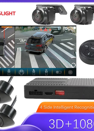 Car Camera For Audi Q5 2010-2025 360° Panoramic AI 3D Bird Around View 1080P DVR System Dashcam Car Electronics Accessorie - Riparo82
