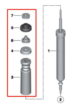 Auto sospensione posteriore puntone paraurti in gomma ammortizzatore Bump Stop 33536767335 per BMW E81 E84 E87 X1 16d 18i 116 118 120 123 130