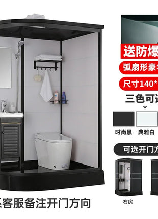 B573 Bagno doccia integrale integrato WC mobile bagno divisorio integrato semplice rurale per uso domestico