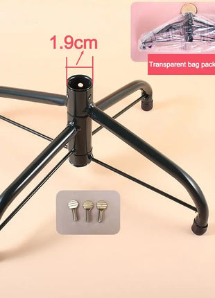 Base per supporto per albero di Natale in metallo Robusta base rotante per albero di Natale artificiale Gambe per supporto per albero di Natale - riparo82
