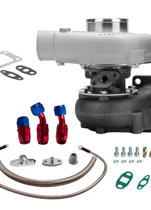 Universal Oil Line Kit Turbo T04E .57 A/R oil Cold Turbocharger 1.5-2.5L engine