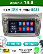 Android 14 Auto Car Radio Stereo Wireless Carplay autoradio For Alfa Romeo 147 Bluetooth 2 din Multimedia player Screen 4G LTE - Riparo82
