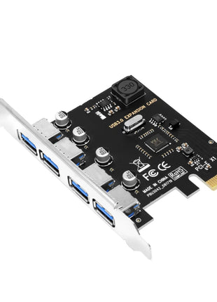 Scheda di espansione PCI-E USB 3.0 a 4 porte Adattatore HUB PCI Express PCIe USB 3.0 Controller USB 3.0 a 4 porte USB 3 0 PCI e PCIe Express 1X - Riparo82
