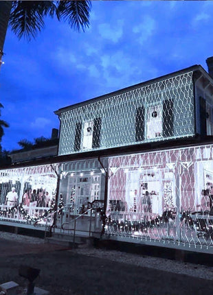 1.5M-18M LED Net Mesh Fata Luci Stringa Tenda Ghirlanda Esterna Impermeabile Per Albero Di Natale Festa Giardino Decorazione di Nozze