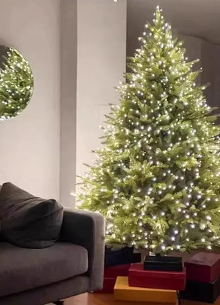 2025 Premium PE Albero di Natale Decorazioni natalizie di lusso per la casa Grande scintillante visualizzazione festosa Decorazione dell'atmosfera dell'albero di Natale