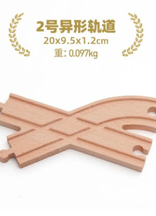 NUOVA binario ferroviario in legno tutti i tipi biforcazione biforcazione binario in legno di faggio accessori adatti per binari in legno Thomos giocattolo - riparo82