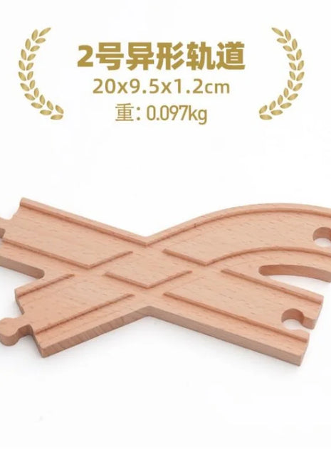 NUOVA binario ferroviario in legno tutti i tipi biforcazione biforcazione binario in legno di faggio accessori adatti per binari in legno Thomos giocattolo - riparo82